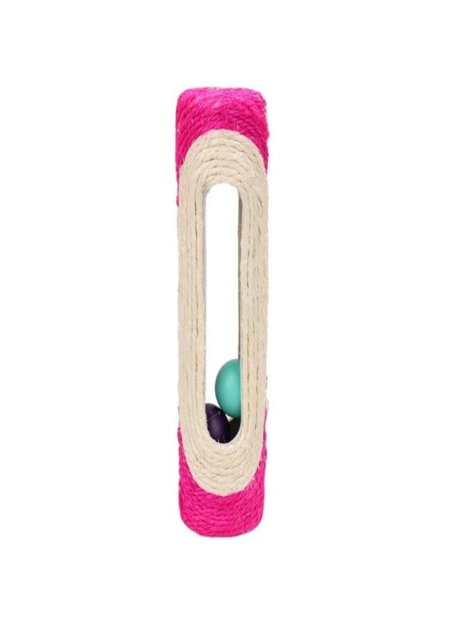 Misu Pet Store Noise Making Rolling pet Toy with Small Rounded Form That Moves Across Space When Pushed by paw or Mouth Floor Toy Keeps pet Active During Room or mat Solo Play time Pink - Image 1